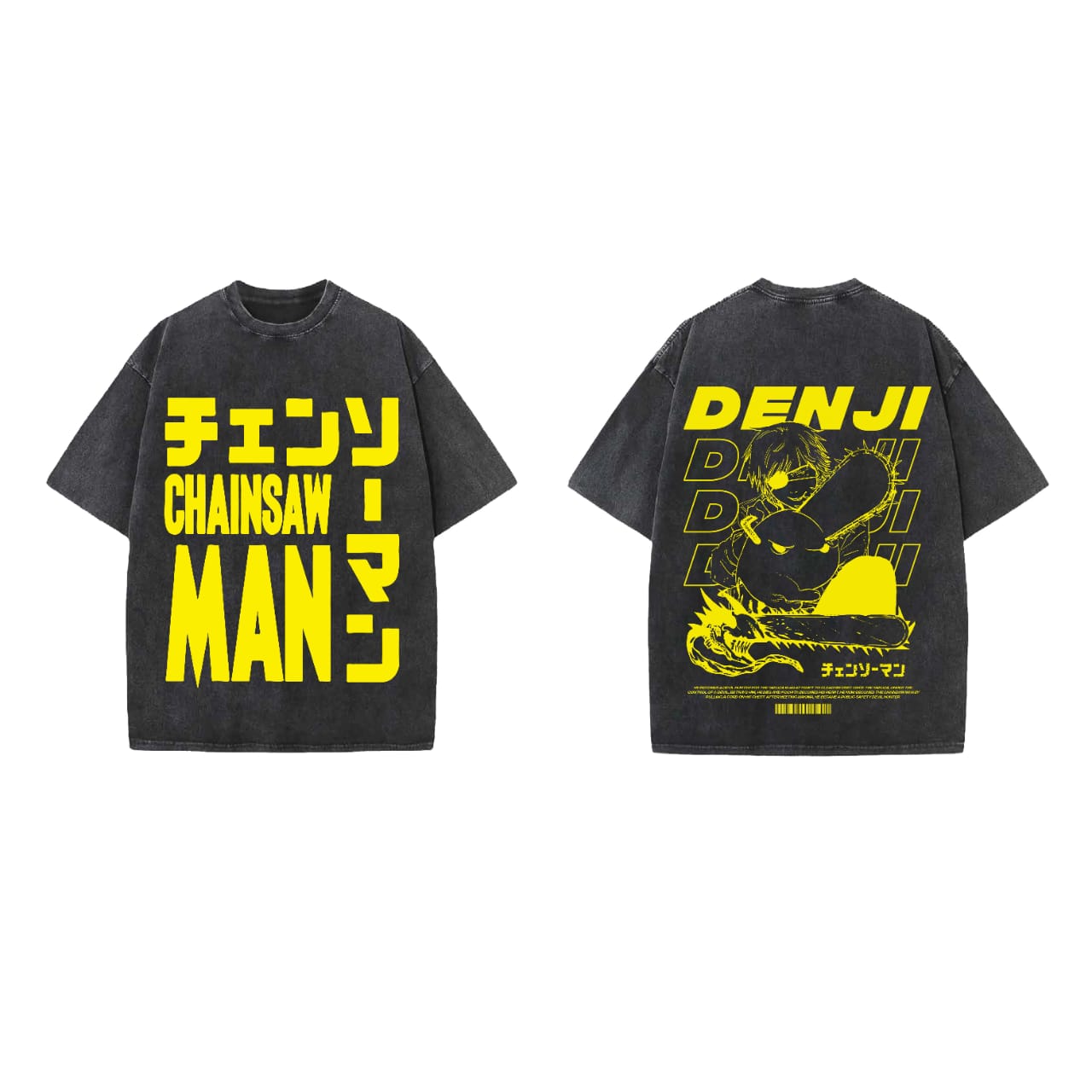 Denji Designed Vintage Oversized T-shirt