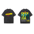 Chainsaw Man Designed Vintage Oversized T-shirt