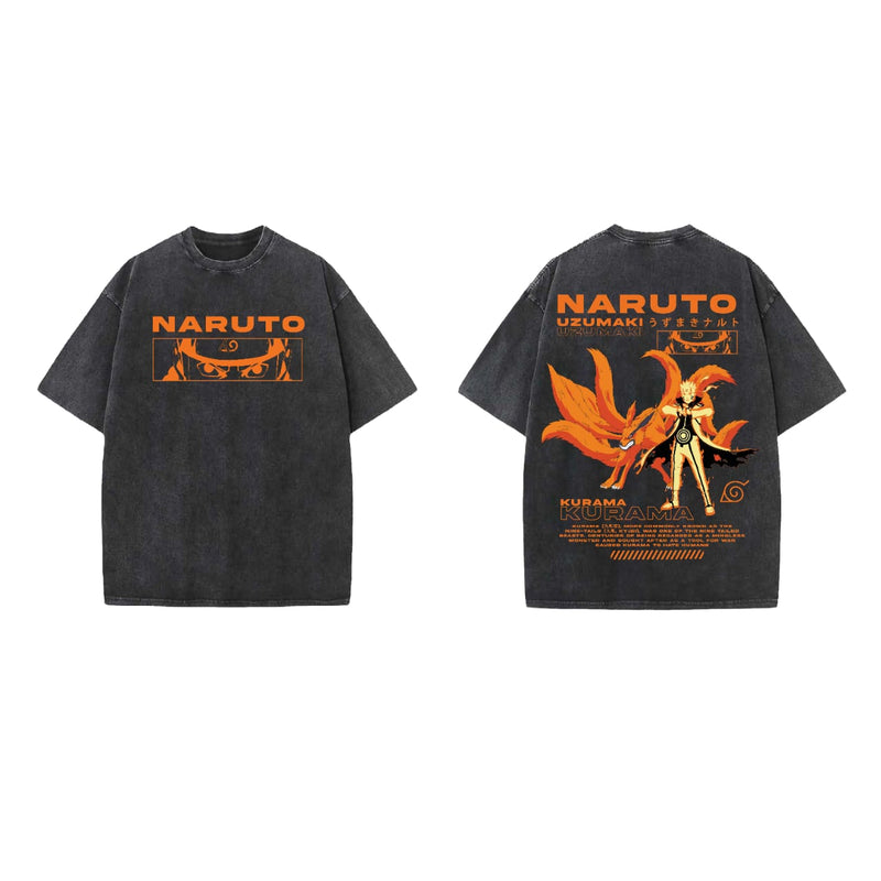 Naruto Designed Vintage Oversized T-shirt