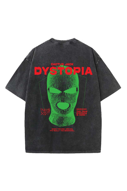 Dystopia Designed Vintage Oversized T-shirt