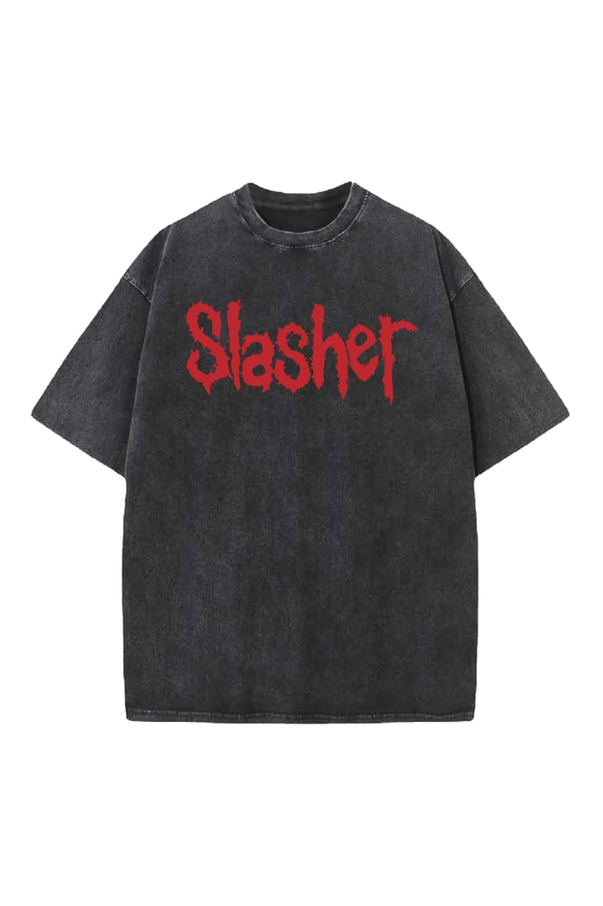 Slasher Designed Vintage Oversized T-shirt