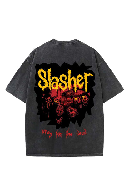 Slasher Designed Vintage Oversized T-shirt