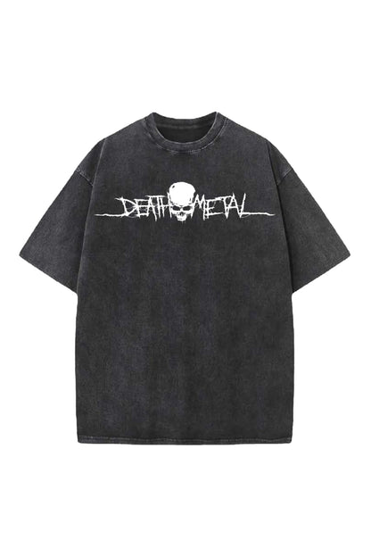 Death Metal Designed Vintage Oversized T-shirt