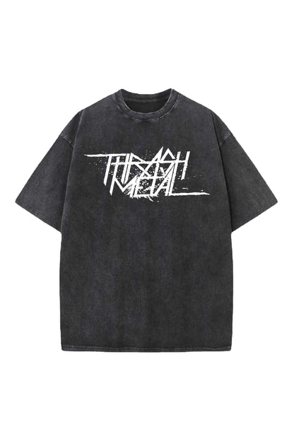 Thrash Metal Designed Vintage Oversized T-shirt