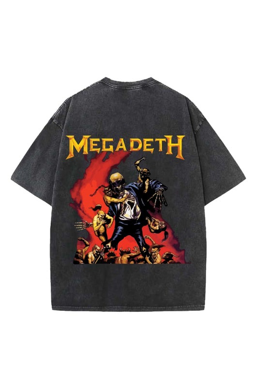 Megadeath Designed Vintage Oversized T-shirt