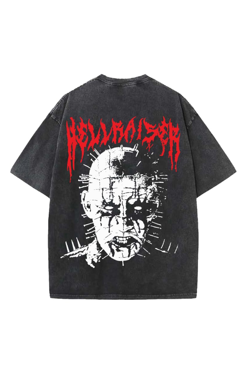 Hell Raiser Designed Vintage Oversized T-shirt