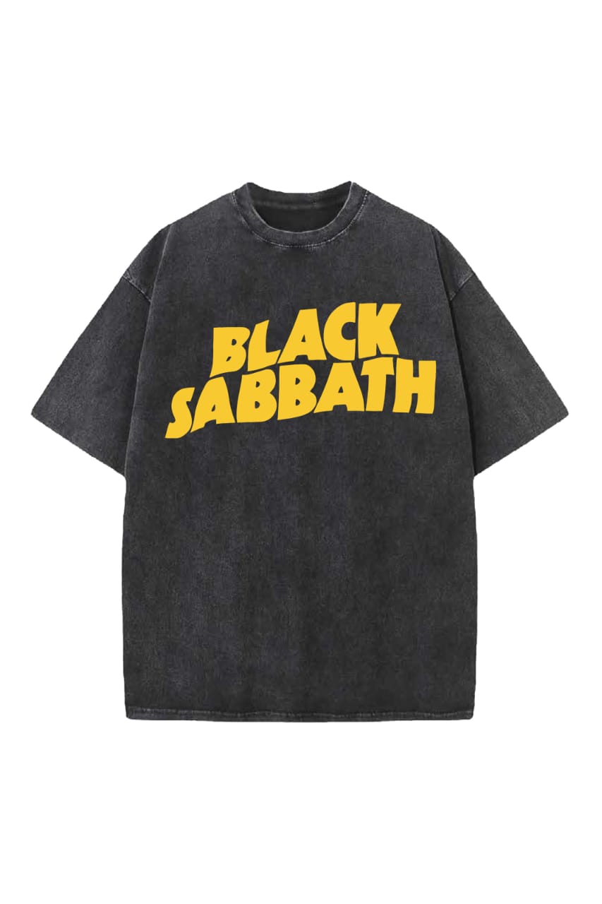 Black Sabbath Designed Vintage Oversized T-shirt