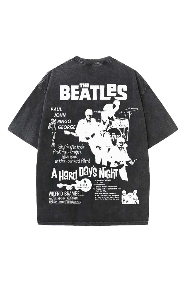 The Beatles Designed Vintage Oversized T-shirt