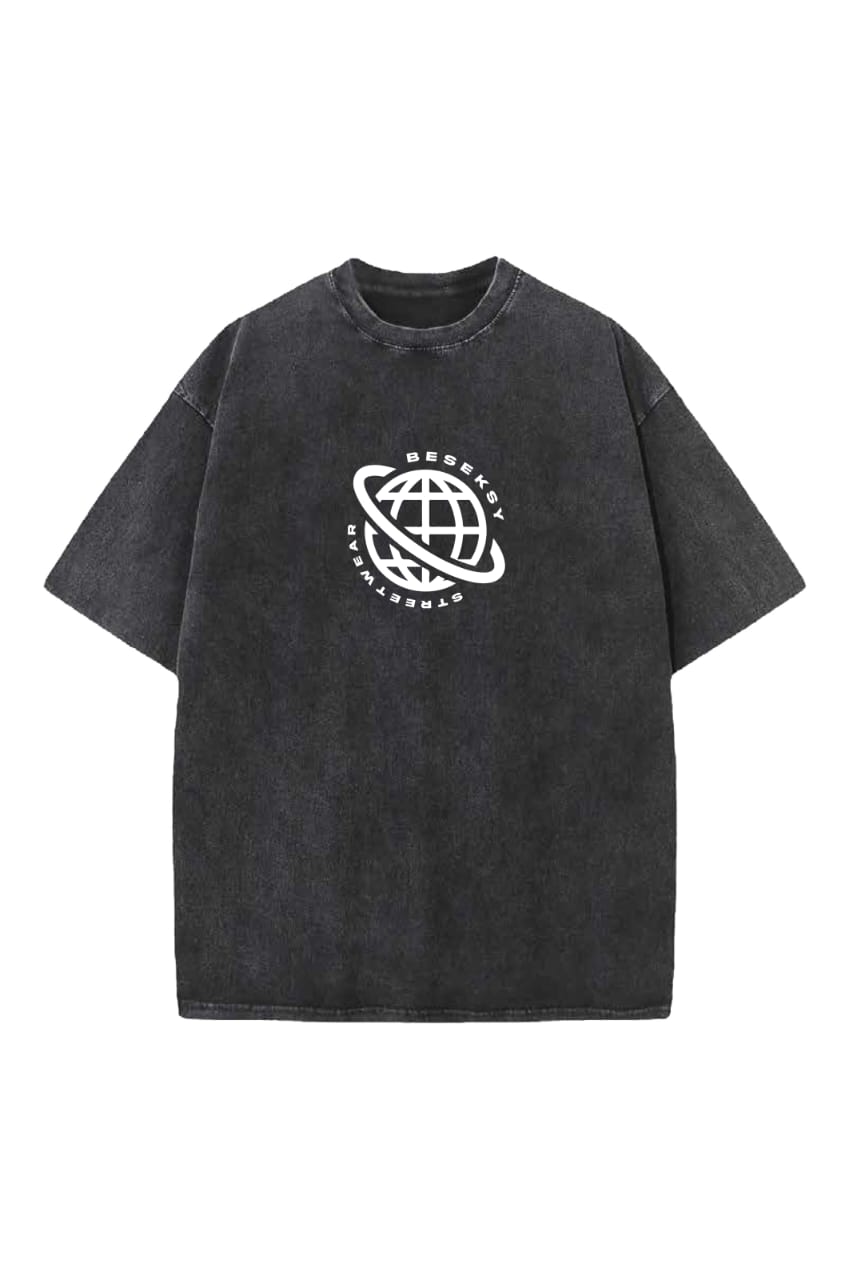 The Darker The Night The Brighter The Stars Designed Vintage Oversized T-shirt