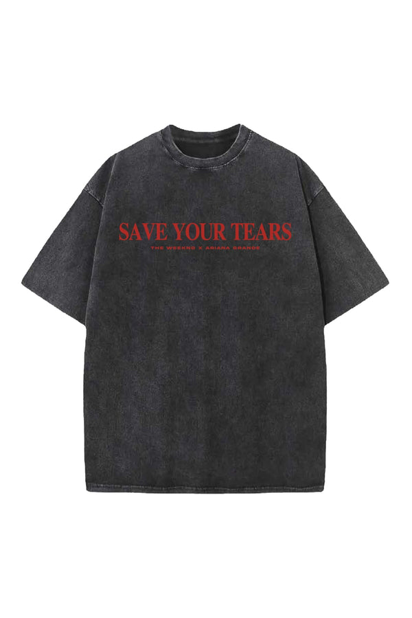 Save Your Tears Designed Vintage Oversized T-shirt