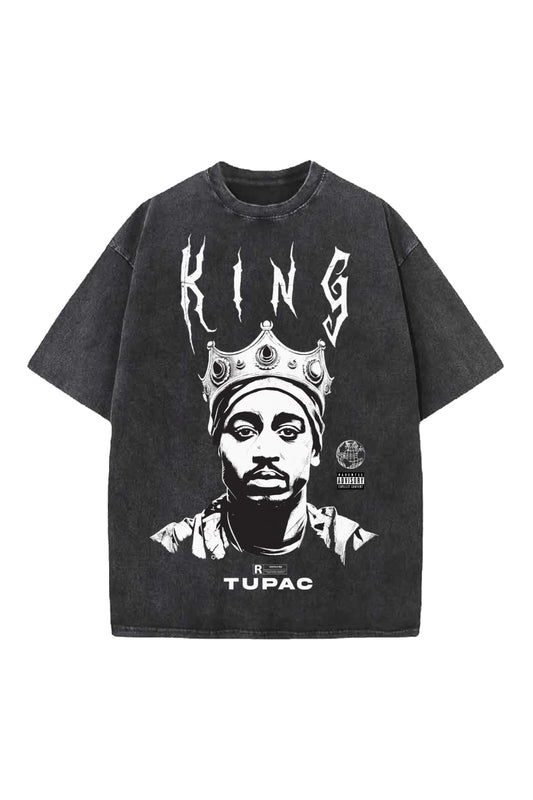 King Tupac Designed Vintage Oversized T-shirt