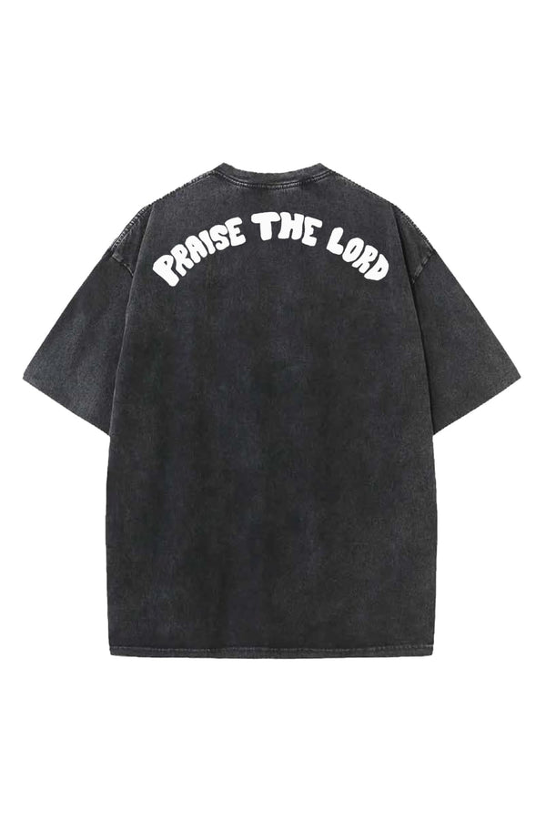 Praise The Lord Designed Vintage Oversized T-shirt