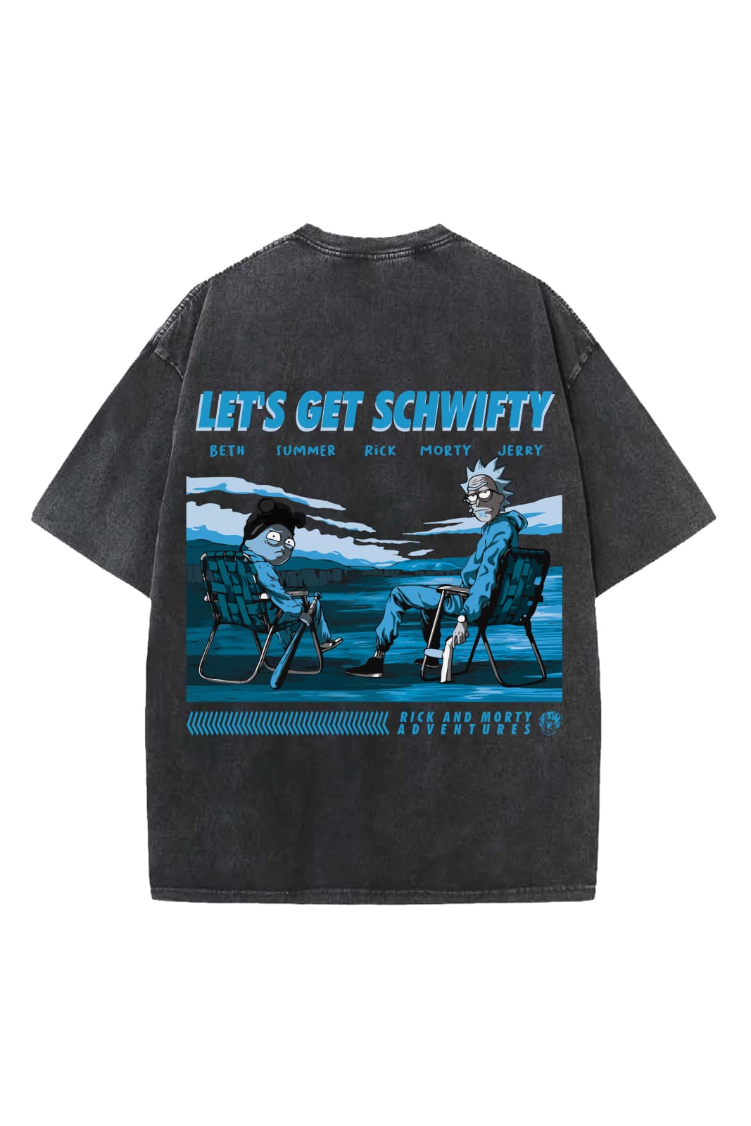 Let's Get Schwifty Designed Vintage Oversized T-shirt