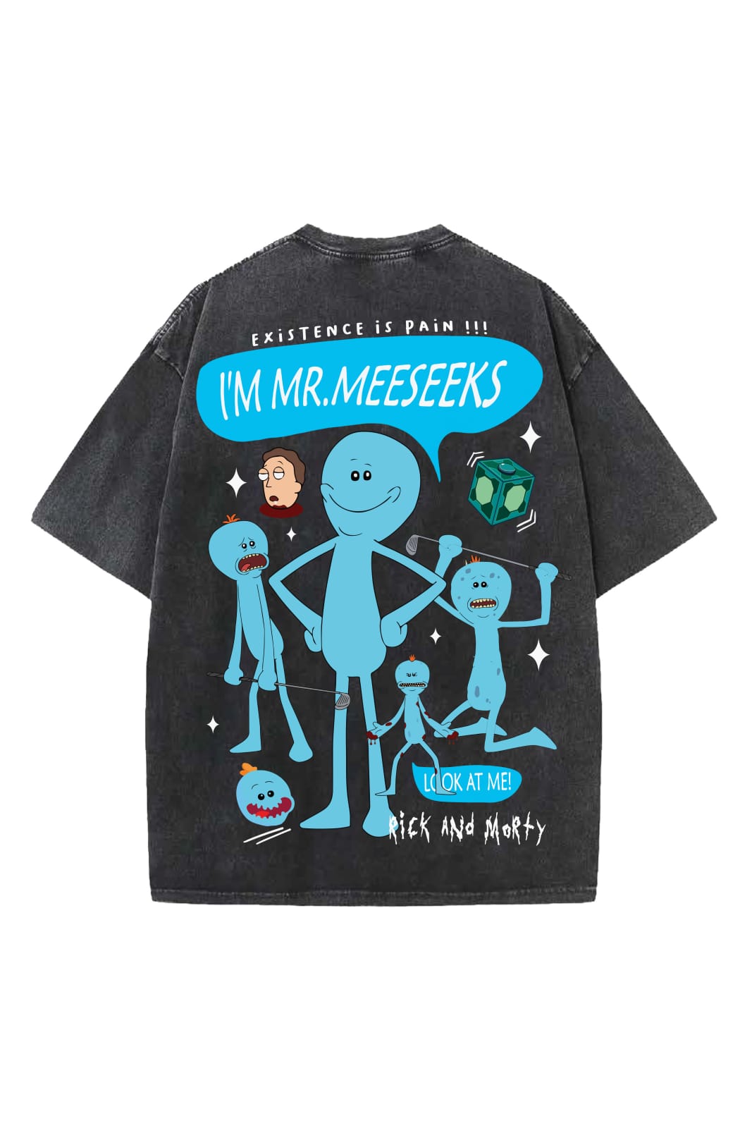 I'm Mr. Meeseks Designed Vintage Oversized T-shirt