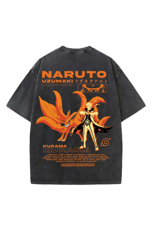 Naruto Designed Vintage Oversized T-shirt