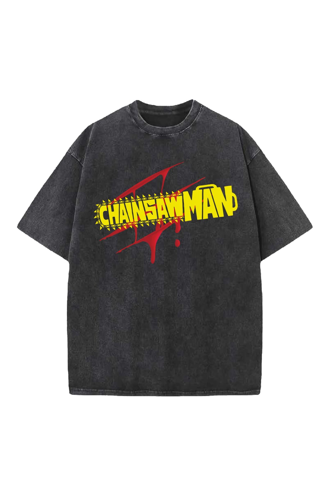 Chainsaw Man Designed Vintage Oversized T-shirt