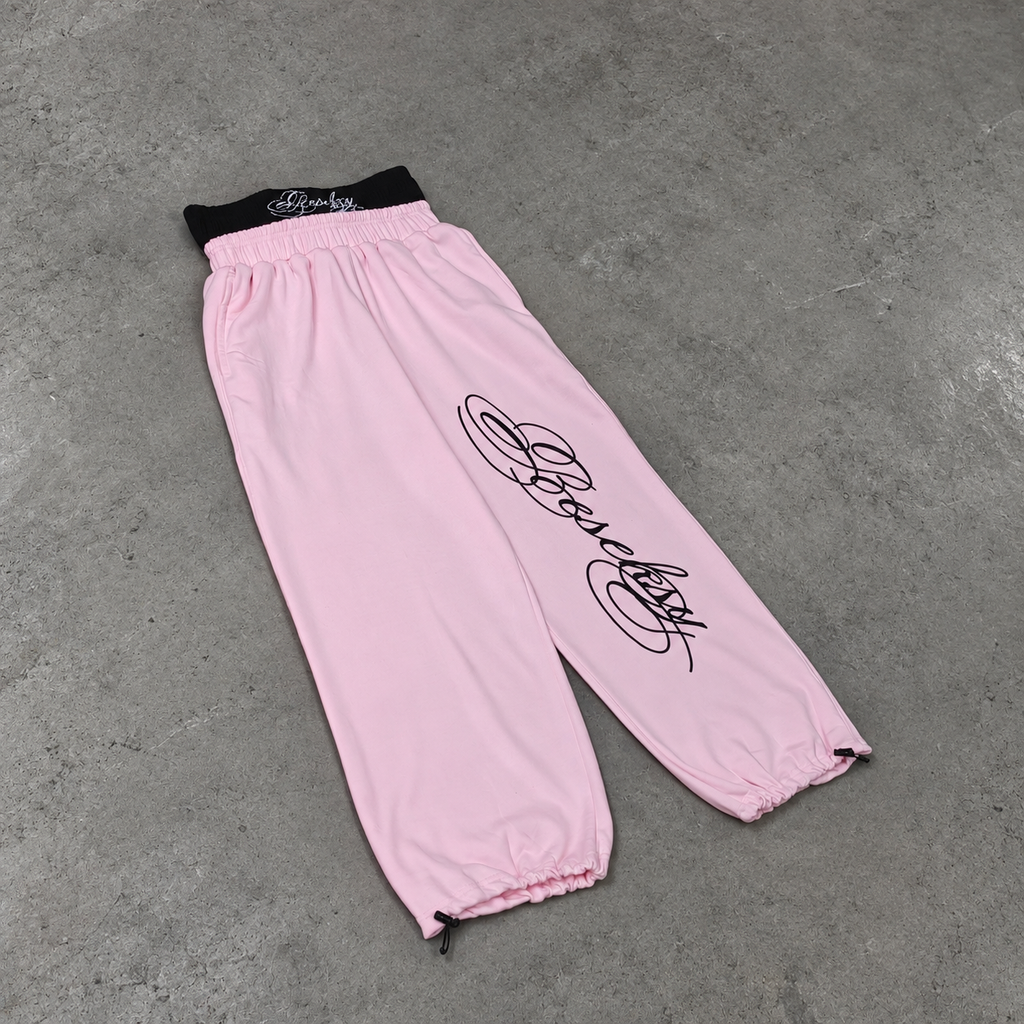 Scriptline Pink Baggy Pants