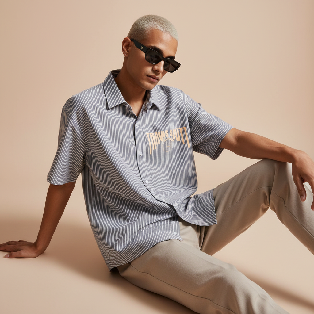 Storm Utopia Stripe Oversized Shirt