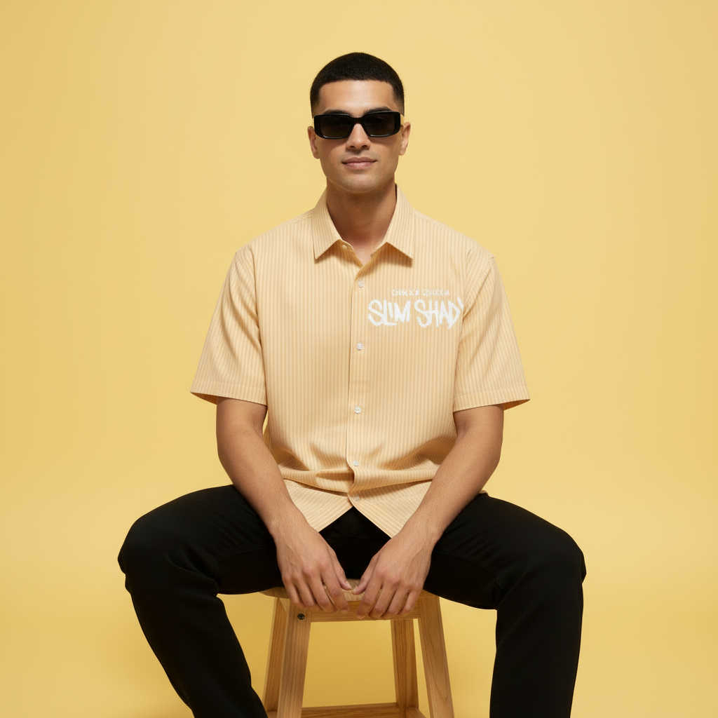Slim Shady Stripe Oversized Shirt