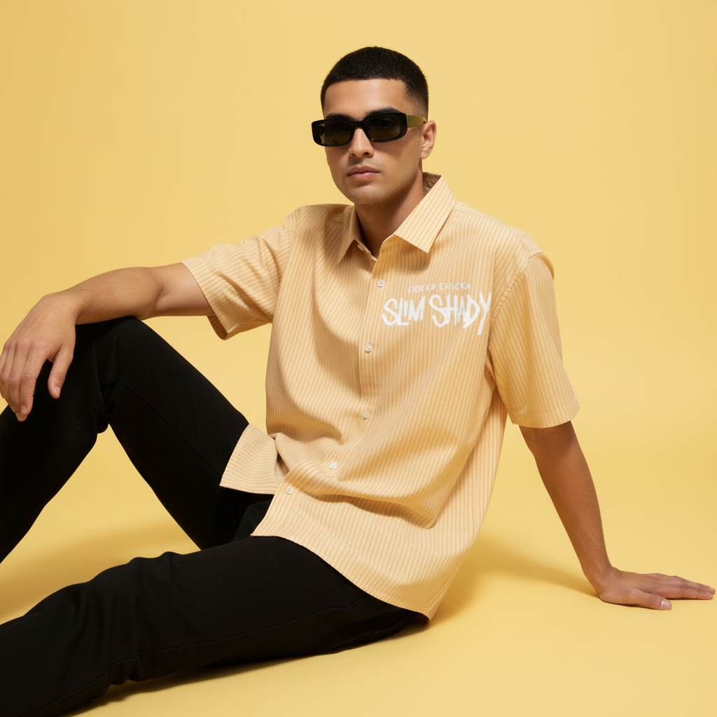 Slim Shady Stripe Oversized Shirt