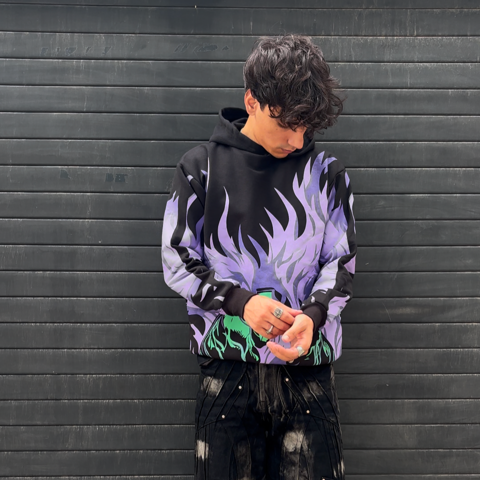 Inferno Skull Hoodie