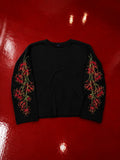 Scarlet Vine Black Waffle