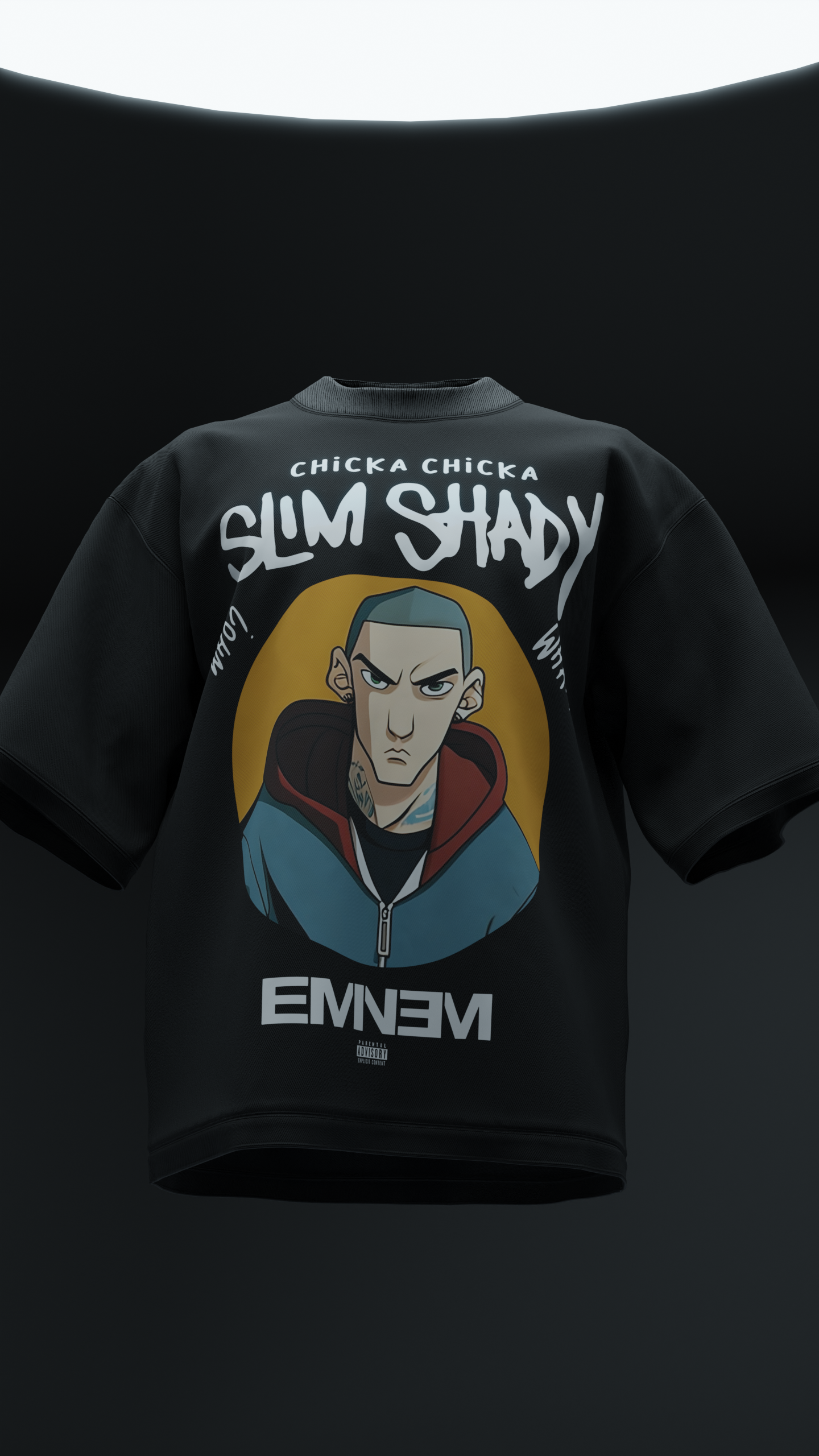 Slim Shady Reflective Oversized Tee