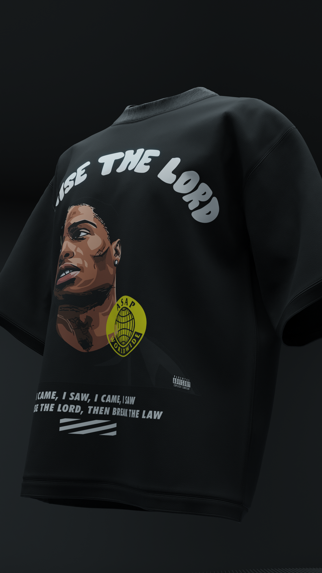 ASAP Rocky Reflective Oversized Tee