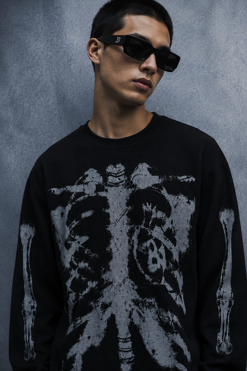 Skeletal State Waffle Tee