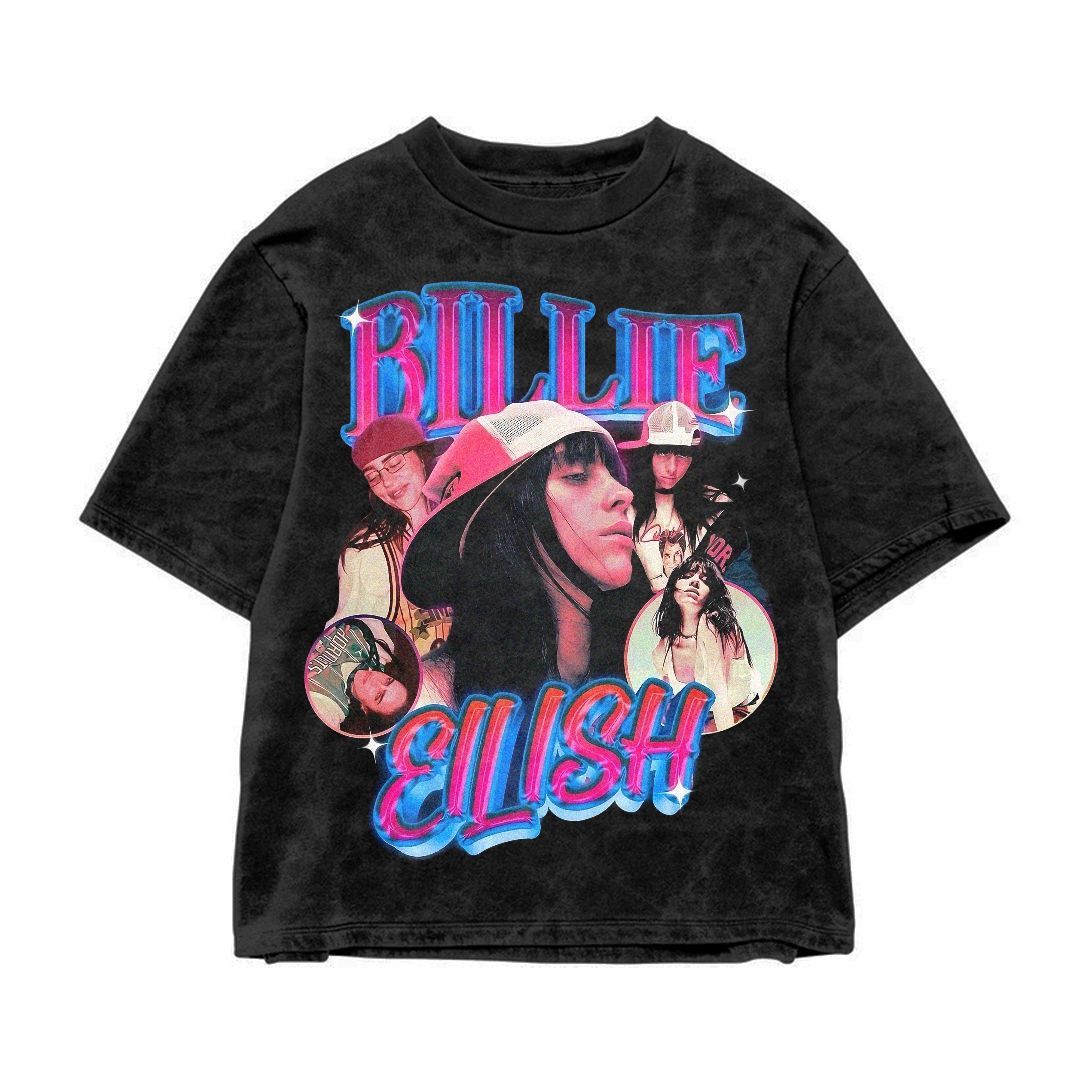 Billie Retro Acid Wash Oversized Tee