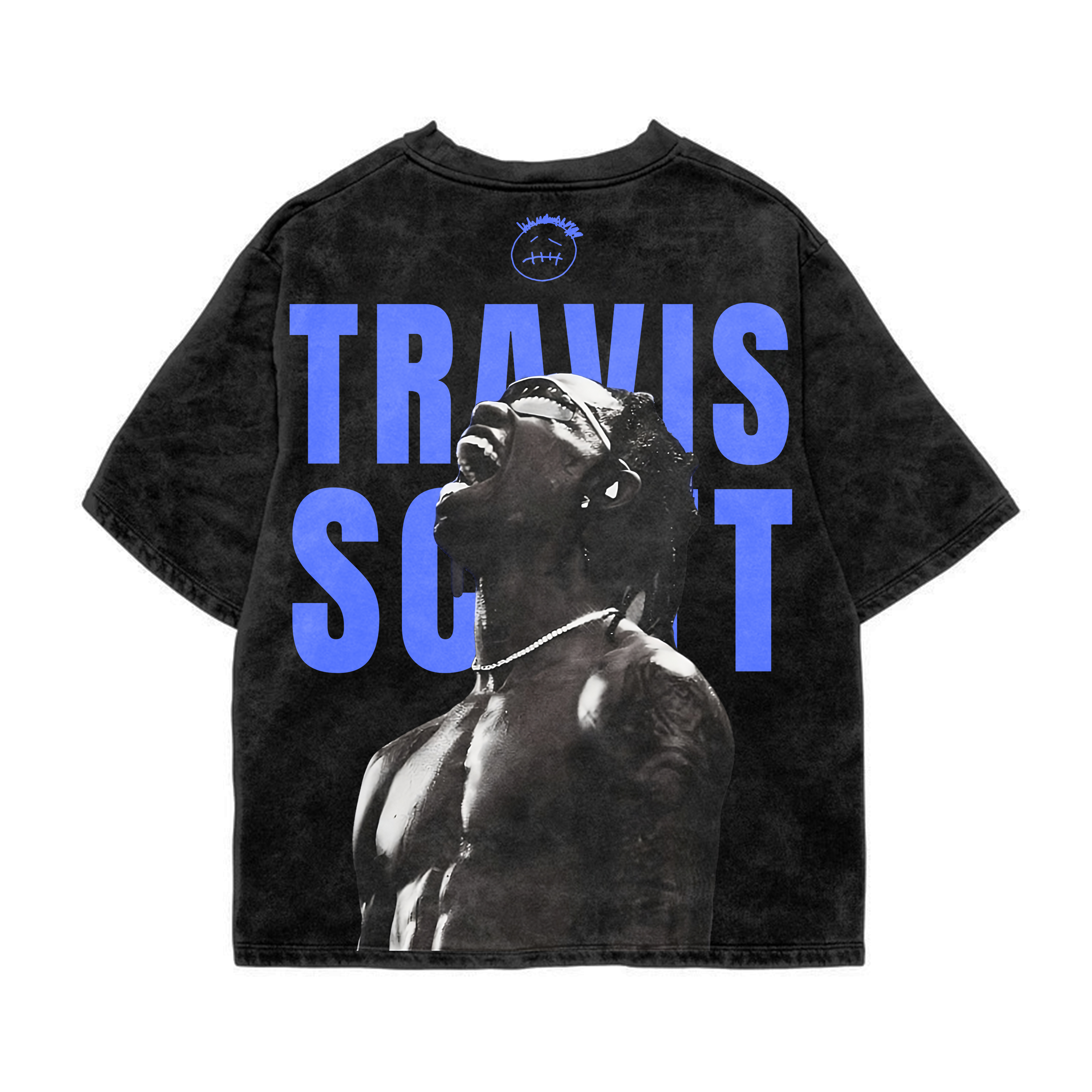 Travis Scott Acid Wash Oversized Tee