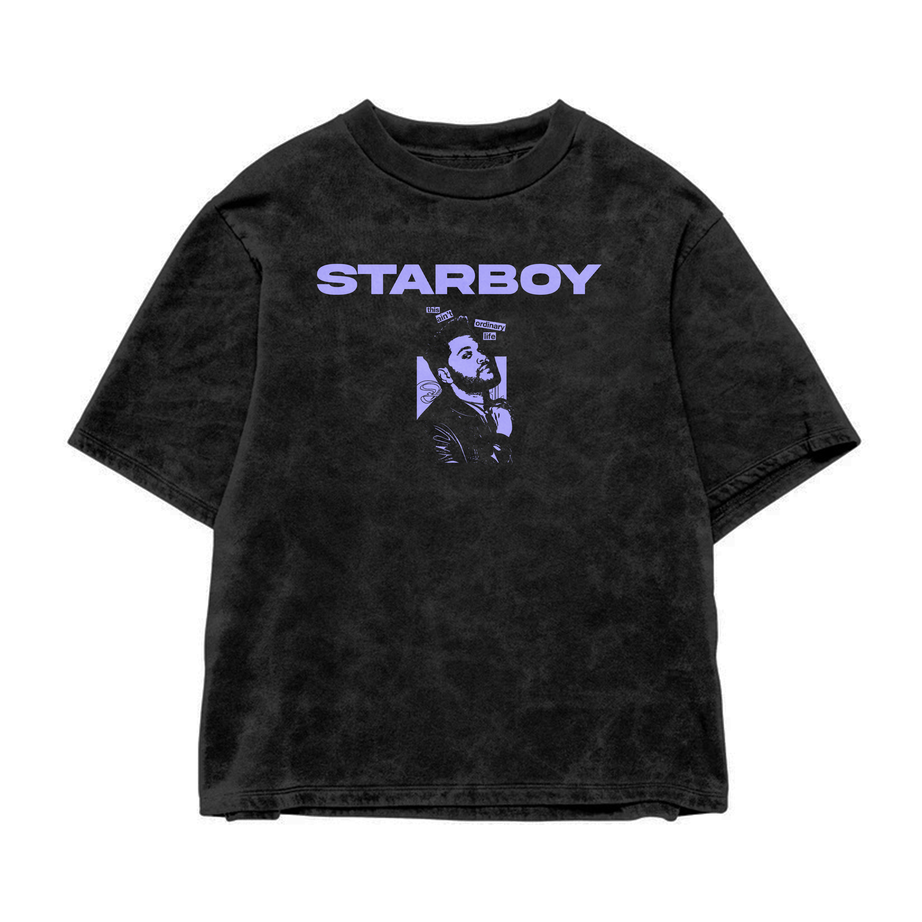 Starboy Retro Acid Wash Oversized Tee
