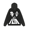 Fein Acid Wash Oversized Hoodie
