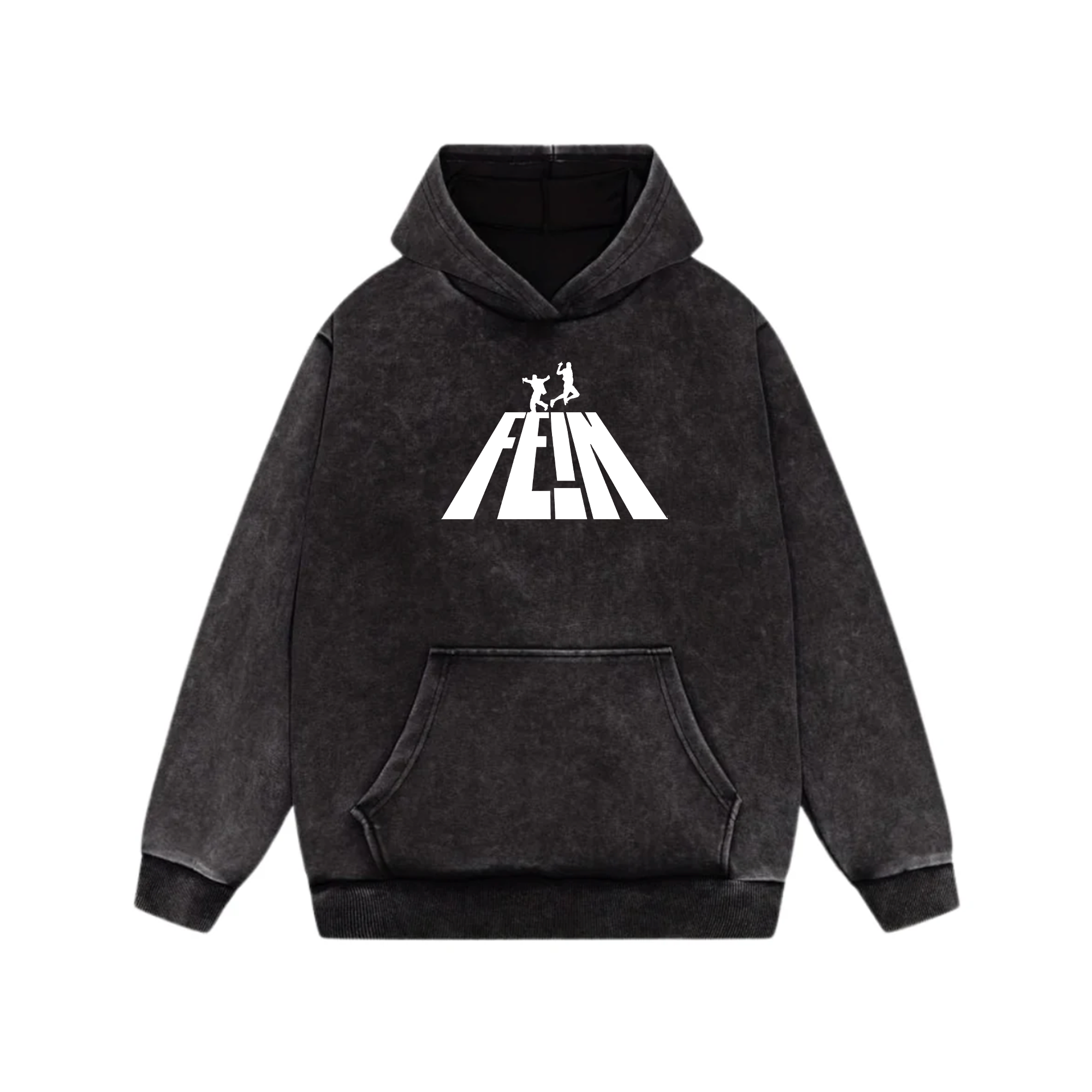 Fein Acid Wash Oversized Hoodie