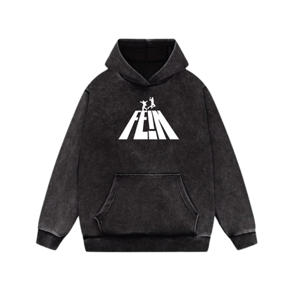 Fein Acid Wash Oversized Hoodie