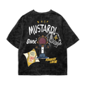 Mustard Acid Wash Oversized Tee