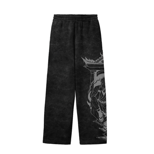 Cursed Throne Acid Wash Pants
