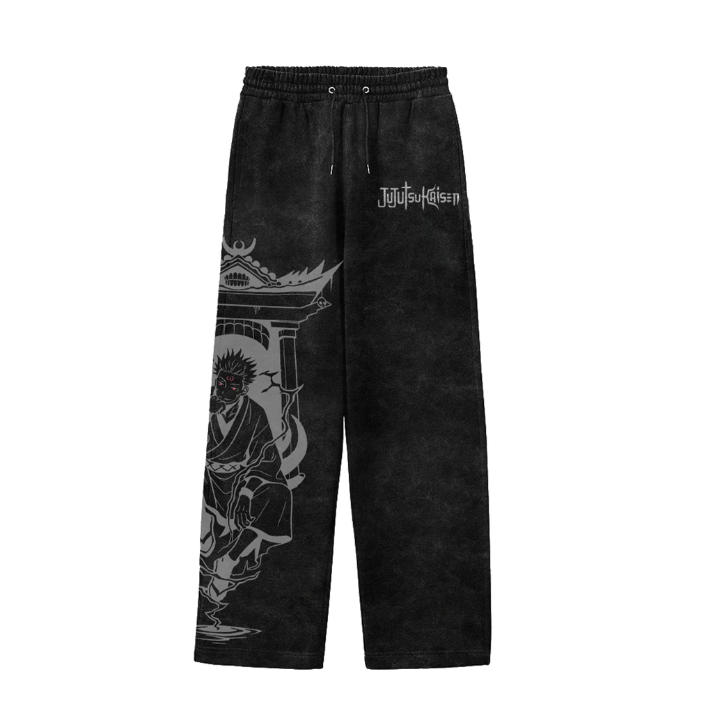 Cursed Throne Acid Wash Pants