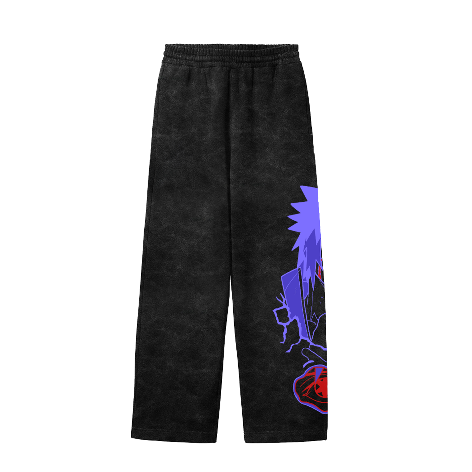 Uchiha Acid Wash Pants