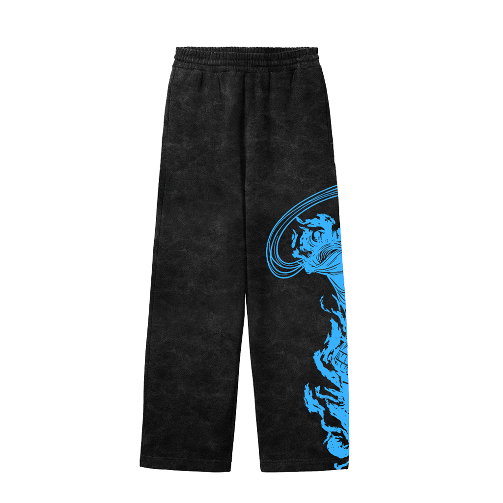 Blue Raid Acid Wash Pants