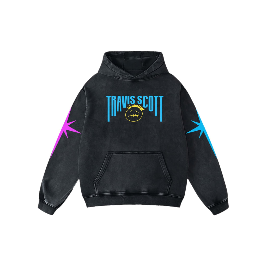 ASTROWAVE ACID WASH OVERSIZED HOODIE