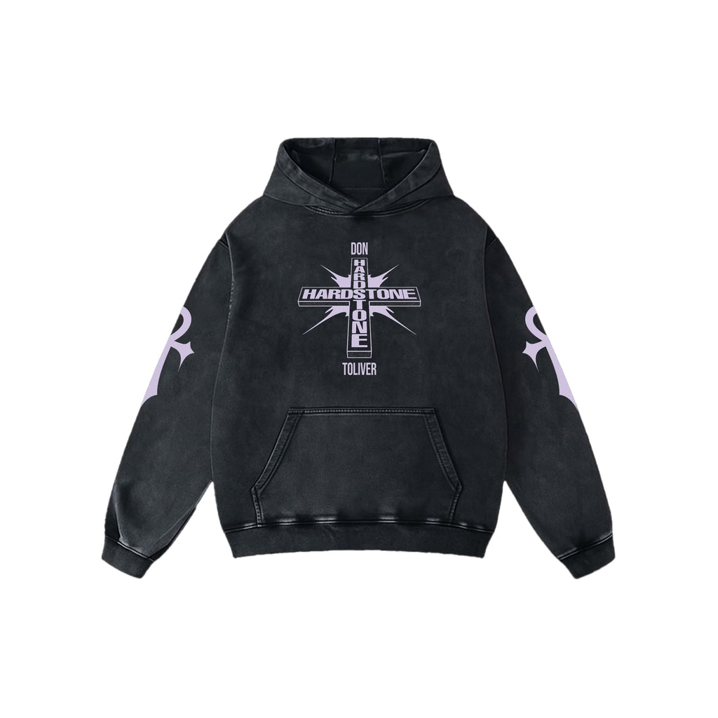 HARDSTONE ACID WASH OVERSIZED HOODIE