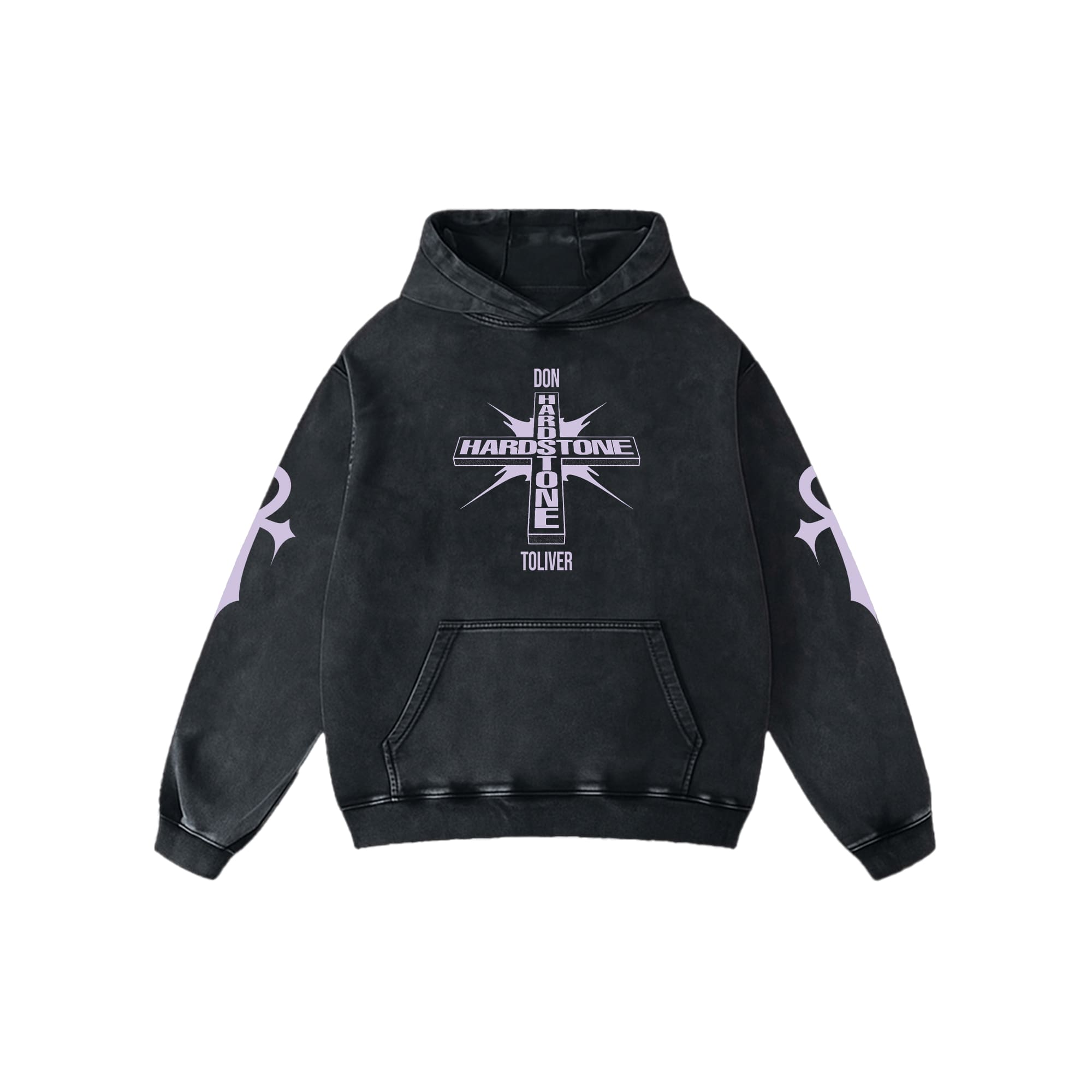 HARDSTONE ACID WASH OVERSIZED HOODIE