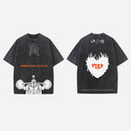 Resolve As A Warrior Designed Vintage Oversized T-shirt