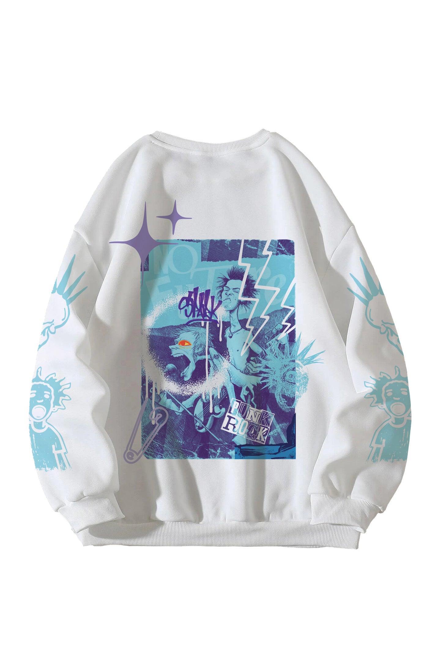 Sex Pistols Designed Oversized Sweatshirt