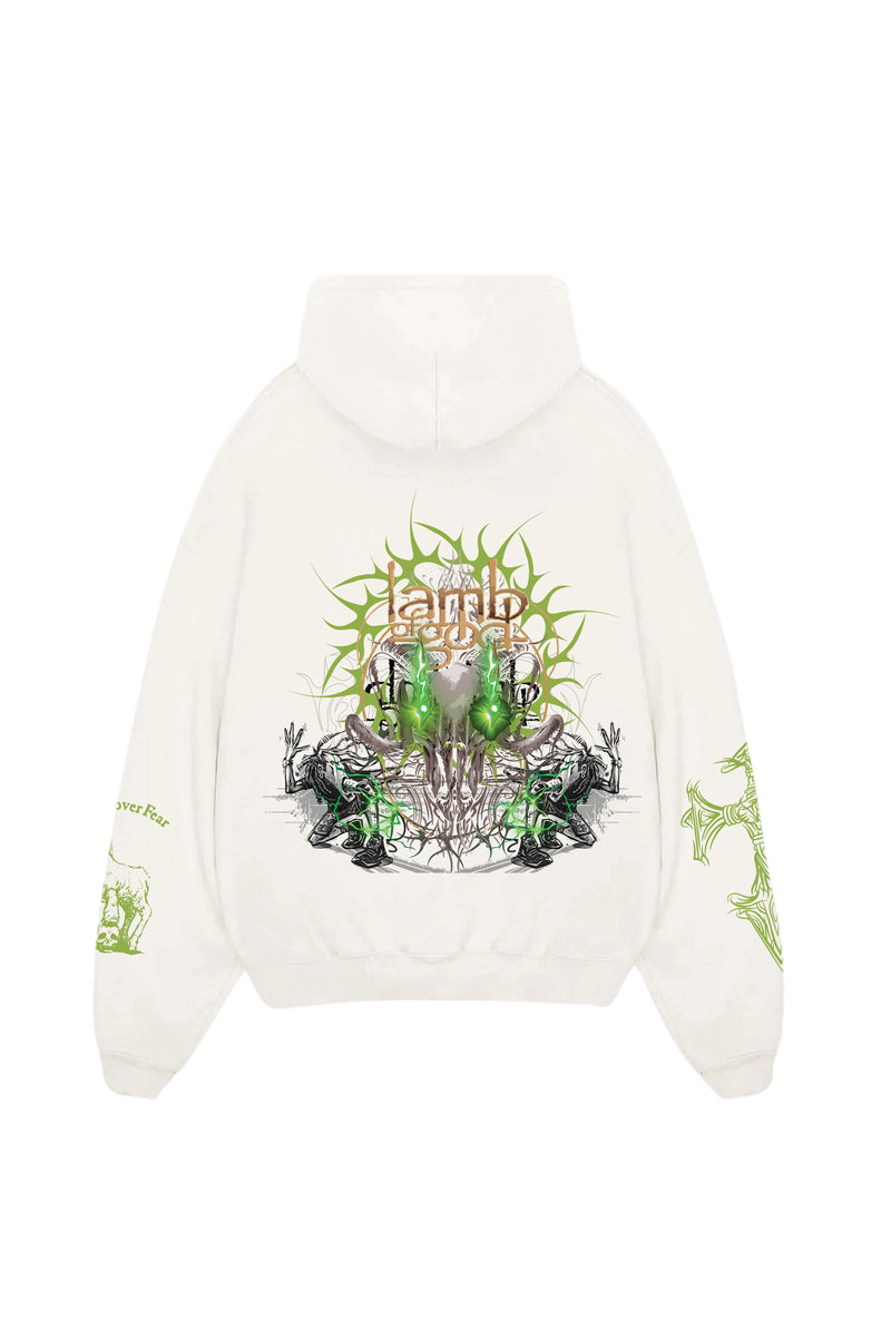 Lamg Of God Designed Oversized Hoodie