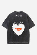 Resolve As A Warrior Designed Vintage Oversized T-shirt