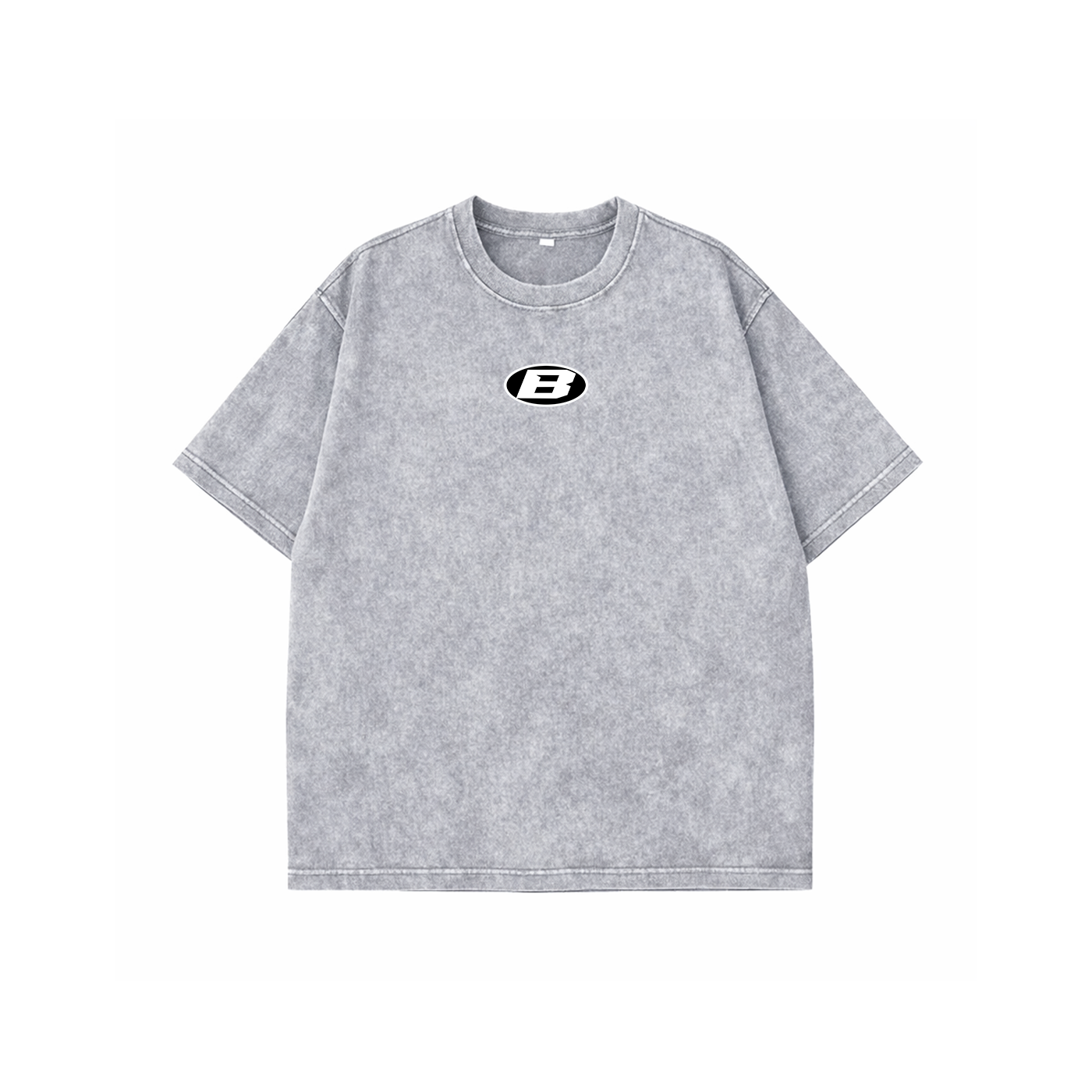 Grey Acidwash Oversized Tee