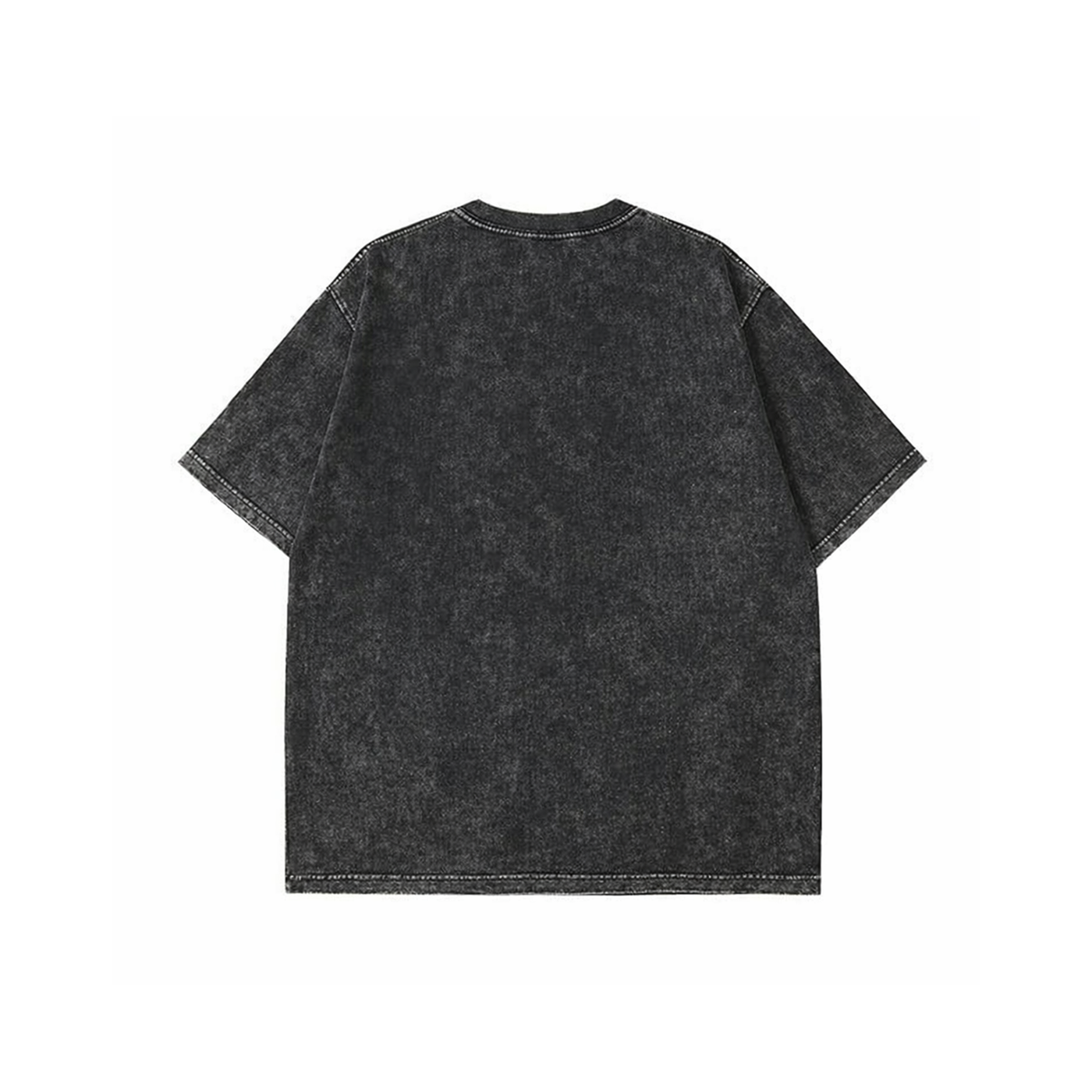 Black Acidwash Oversized Tee