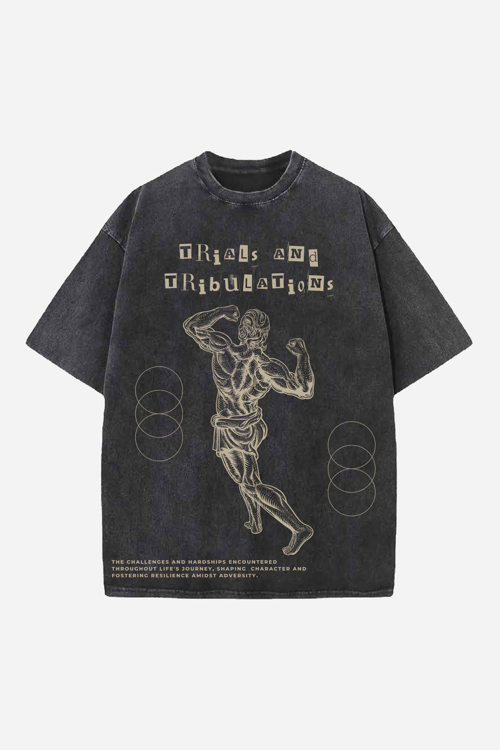 Trials And Tribulations Designed Vintage Oversized T-shirt